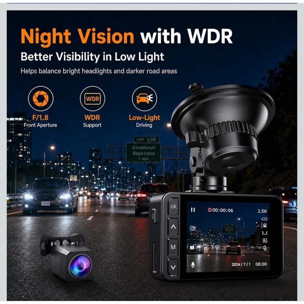 Front and Rear Dash Cam - Picture 7 of 10